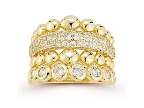 Rachel Zoe 14K Yellow Gold Over Sterling Silver Cubic Zirconia