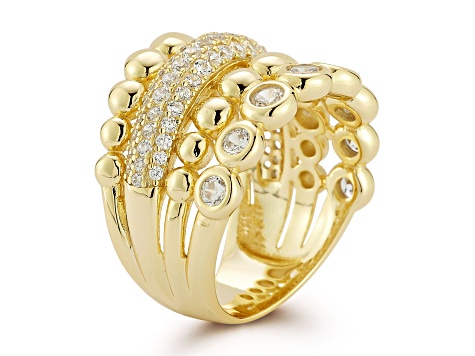 Rachel Zoe 14K Yellow Gold Over Sterling Silver Cubic Zirconia