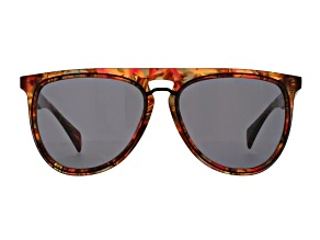 Yohji Yamamoto Red Aviator Frame / Gray Lenses Sunglasses