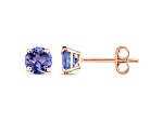 Tanzanite 14K Yellow Gold Earrings 1.08ctw