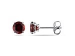 Garnet 14K White Gold Earrings 1.30ctw