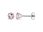 Morganite 14K White Gold Earrings 0.96ctw