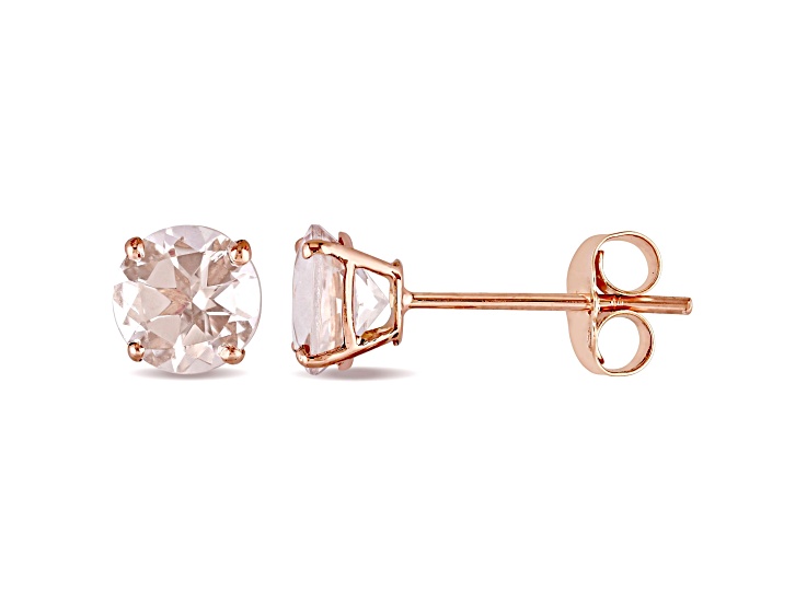 Morganite 14K Pink Gold Earrings 0.96ctw