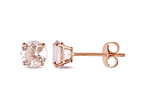 Morganite 14K Pink Gold Earrings 0.96ctw
