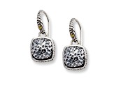 Silver Treasures by Samuel B. Sterling Silver & 18k Yellow Gold Hammered Earrings