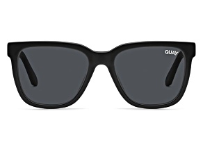 QUAY "WIRED STANDARD" Black Square Frame / Black Polarized Lenses Sunglasses