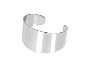 Sophisticated Steel Average Polished Graduated Cuff