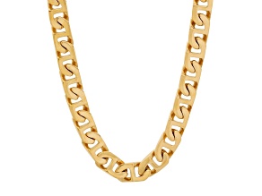 Ion-Plated Stainless Steel Yellow Mariner Link Chain Necklace