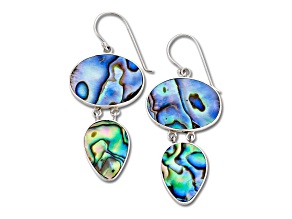 Silver Treasures by Samuel B. Abalone Sterling Silver Earrings