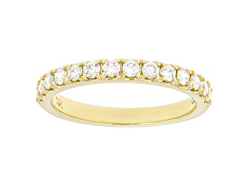 White Lab-Grown Diamond H SI1 10K Yellow Gold Ring 1.00ctw