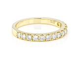 White Lab-Grown Diamond F-G VS-SI 14kt Yellow Gold Wedding Band Ring 0.50ctw