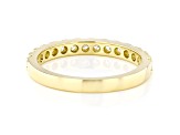 White Lab-Grown Diamond F-G VS-SI 14kt Yellow Gold Wedding Band Ring 0.50ctw