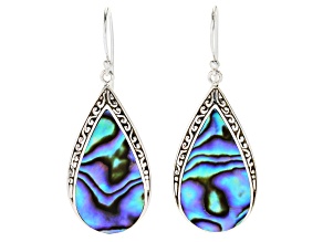 Silver Treasures by Samuel B. Abalone Shell Sterling Silver Earrings