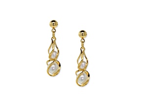 1928 Jewelry Gold-Tone  Simulated Pearl Drop Earrings
