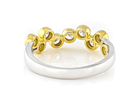 White Lab-Grown Diamond F-G SI 14K Yellow Gold Over Sterling Silver Ring 0.50ctw