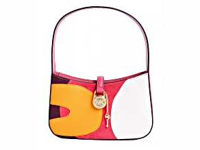 Michael Kors Lyra Small Pouchette Shoulder Handbag in Light Berry Multi