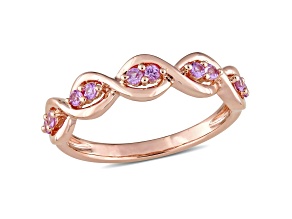 Pink Sapphire 14K Rose Gold Ring 0.30ctw