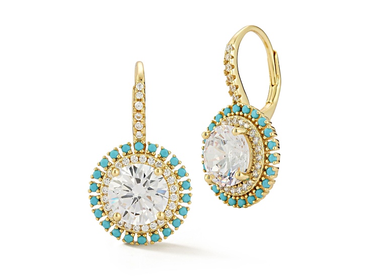Rachel Zoe 14K Yellow Gold Over Sterling Silver Cubic