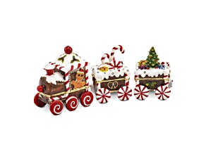 CANDY CANE Train Trinket Box