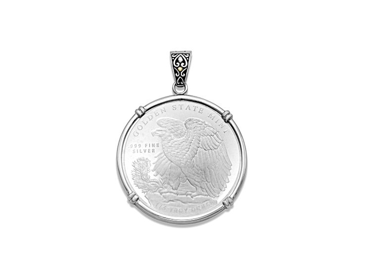 Silver Treasures by Samuel B. Silver & 18k Gold Accent 1 oz