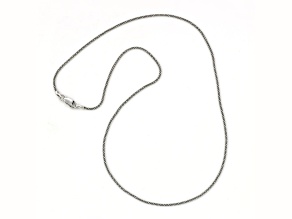 Silver Treasures by Samuel B. Sterling Silver 18 Inch Oxidized 1.4mm Thin Popcorn Chain