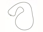 Silver Treasures by Samuel B. Sterling Silver 18 Inch Oxidized 1.4mm Thin Popcorn Chain
