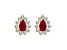 0.70ctw Ruby and Diamond Earrings in 14k Yellow Gold