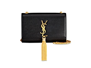 Yves Saint Laurent Kate Small Chain Bag w Tassel Grain de Poudre Embossed Leather