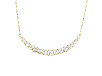 Picture of White Lab-Grown Diamond F-G SI 10K Yellow Gold Necklace 3.00ctw