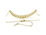 White Lab-Grown Diamond F-G SI 10K Yellow Gold Necklace 3.00ctw