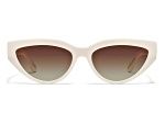 Quay NARROW DOWN Cat Eye Sunglasses - Bone / Brown Polarized Add a Pop of Color to Your  main image 4