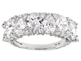 Judith Ripka 8.40ctw Bella Luce® Diamond Simulant Rhodium Over Sterling Silver Statement Band Ring