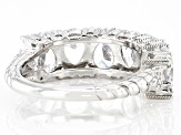 Judith Ripka 8.40ctw Bella Luce® Diamond Simulant Rhodium Over Sterling Silver Statement Band Ring