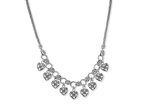 Silver Treasures by Samuel B. Sterling Silver Heart Charm Necklace