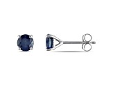 Sapphire 10K White Gold Earrings 1.10ctw
