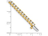 14K Yellow and White Gold Lab Grown Diamond VS/SI GH, Tennis Bracelet