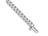 14K White Gold Lab Grown Diamond VS/SI GH, Tennis Bracelet