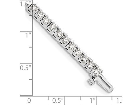 14K White Gold Lab Grown Diamond VS/SI GH, Tennis Bracelet