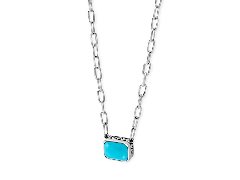 【TATIANA】(Silver925) Blueveil Barrel Necklace 韓国発 Silver Treasures by Samuel B. Sleeping Beauty Turquoise