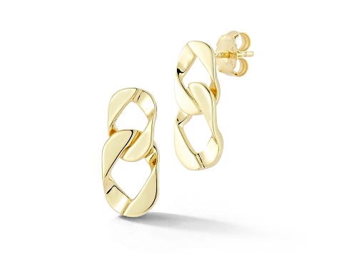 Rachel Zoe 14K Yellow Gold Over Sterling Silver Double Curb Link