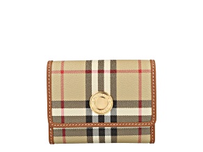 Lancaster Check Trifold Wallet