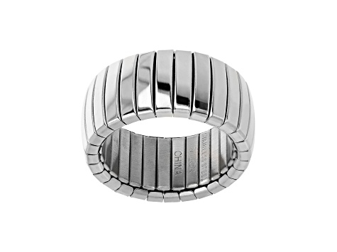 Sophisticated Steel Bold Stretch Ring