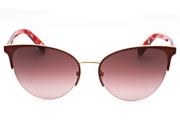 Picture of Kate Spade Izara Red Cat Eye Frames / Pink Lenses Sunglasses