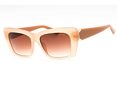 Guess Shiny Beige Frame / Gradient Brown Lenses Sunglasses