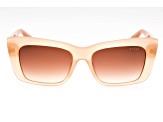 Guess Shiny Beige Frame / Gradient Brown Lenses Sunglasses