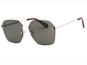 Prive Revaux One Palladium Round Frame / Gray Lenses Sunglasses