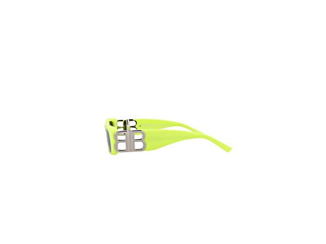 Balenciaga Square Full-Frame Yellow Acetate Sunglasses 