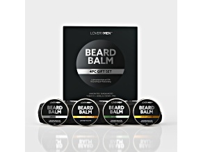 LoveryMEN Beard Balm 4-Pack Gift Set - Premium Grooming Collection