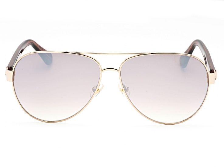 Kate Spade Silver Frame Sunglasses with Brown Lenses Kate Spade Polarized CANDIDA 03YG VW Pilot Sunglasses Womens  main image 4