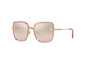 Versace Women's 57mm Transparent Pink Sunglasses